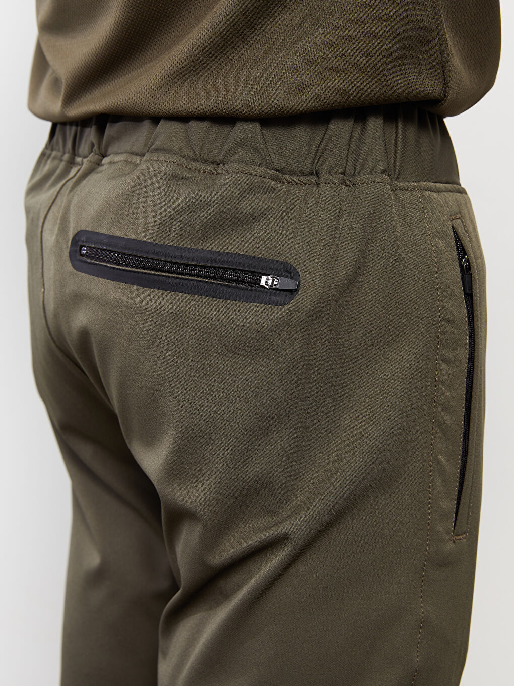 Haki Standart Kalıp Erkek Pantolon-4