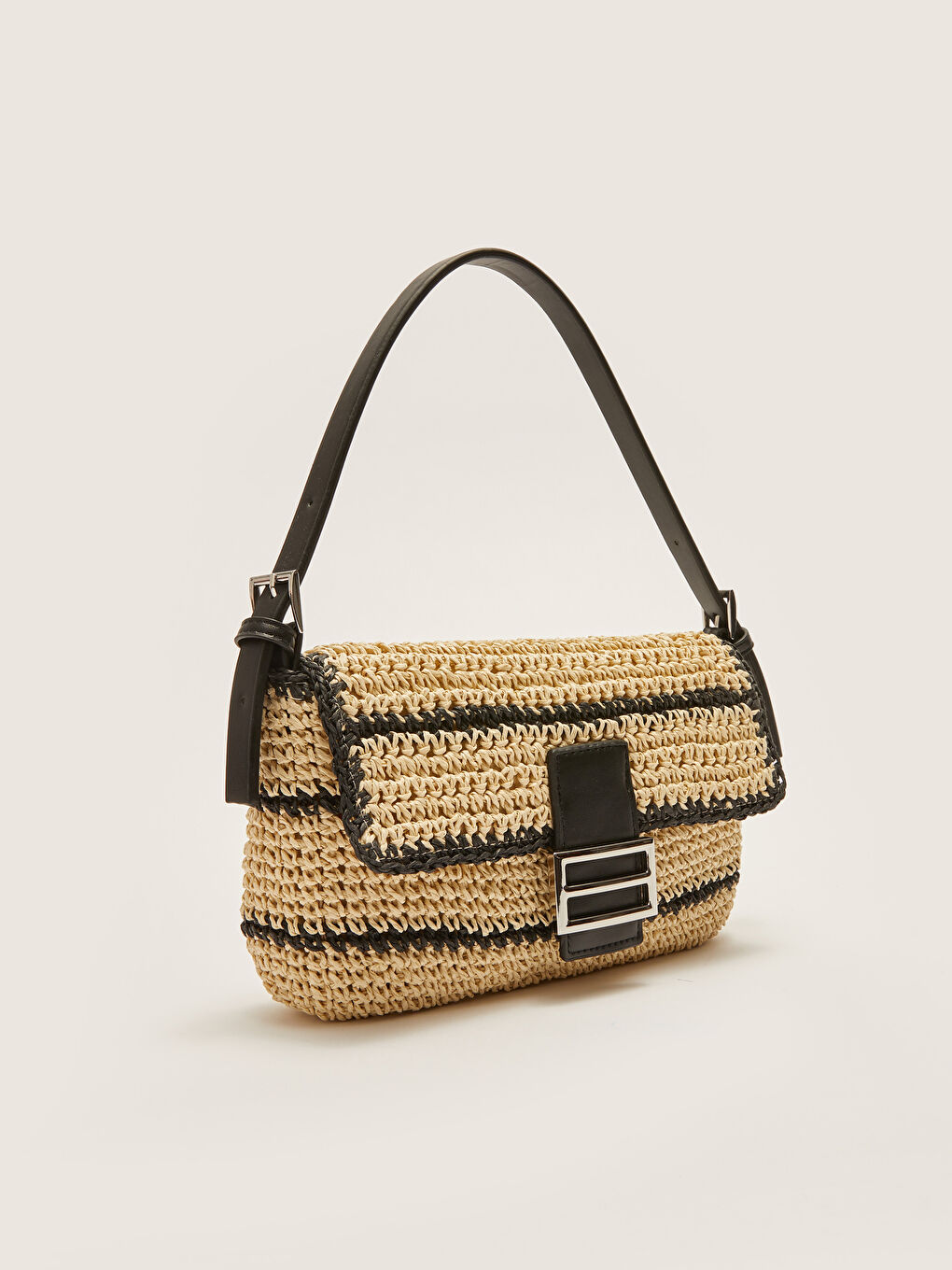 Adjustable Strap Women's Straw Shoulder Bag -S2EN39Z8-LQJ