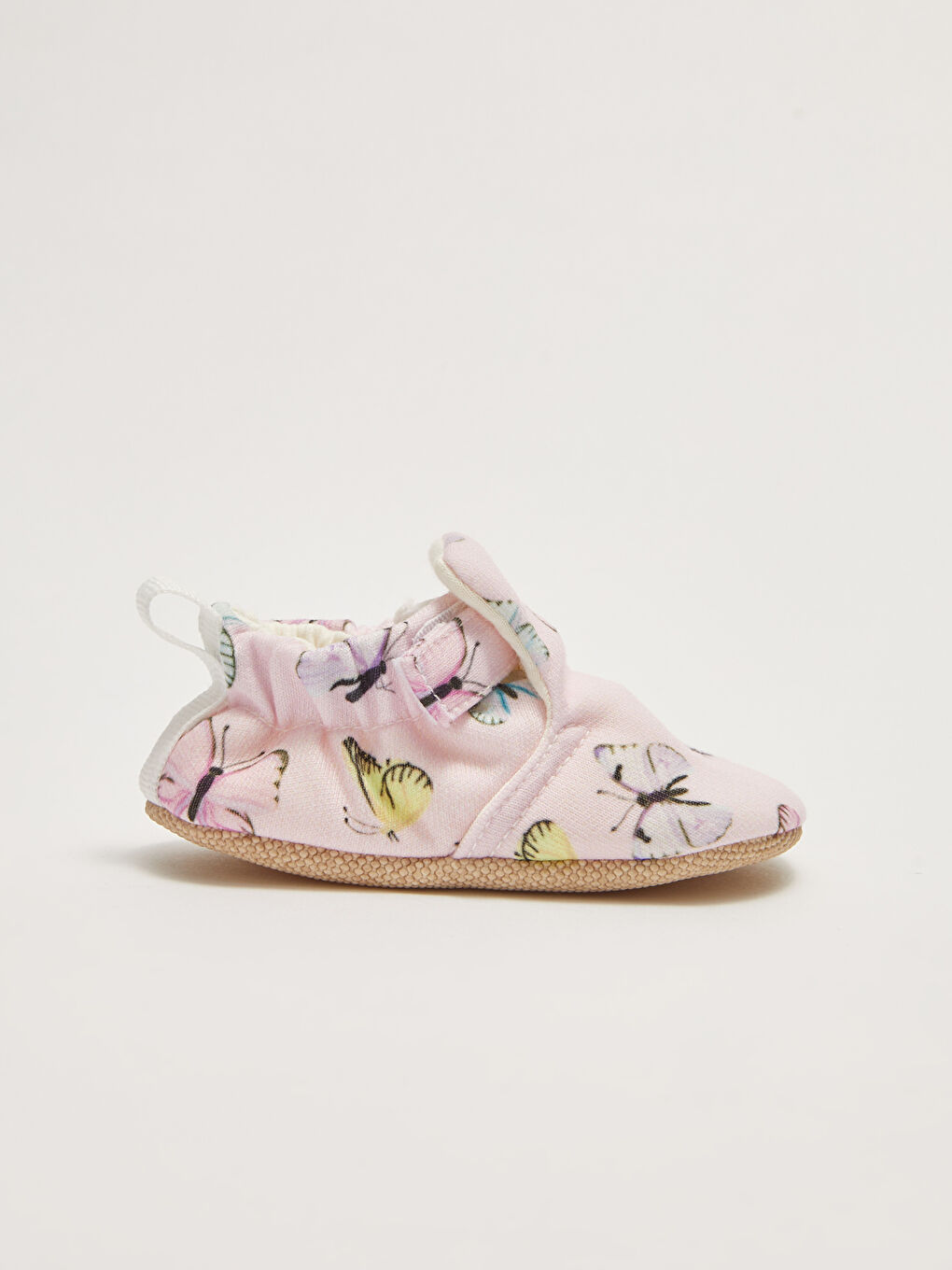 Printed Hook and Loop Pre-Toddler Baby Girl House Shoes-1