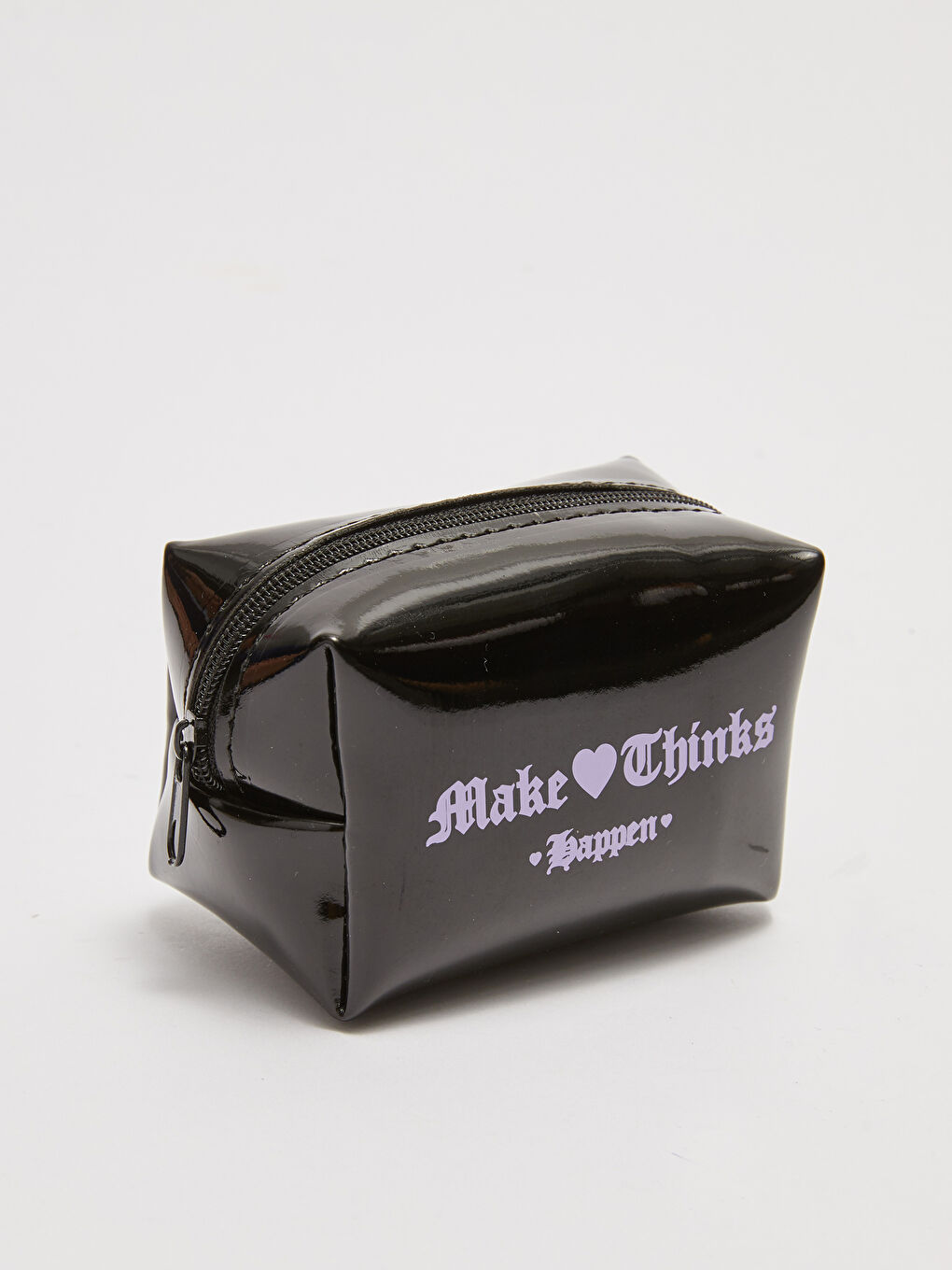 محفظة نقود مطبوعة هولوجرام بسحاب للسيدات