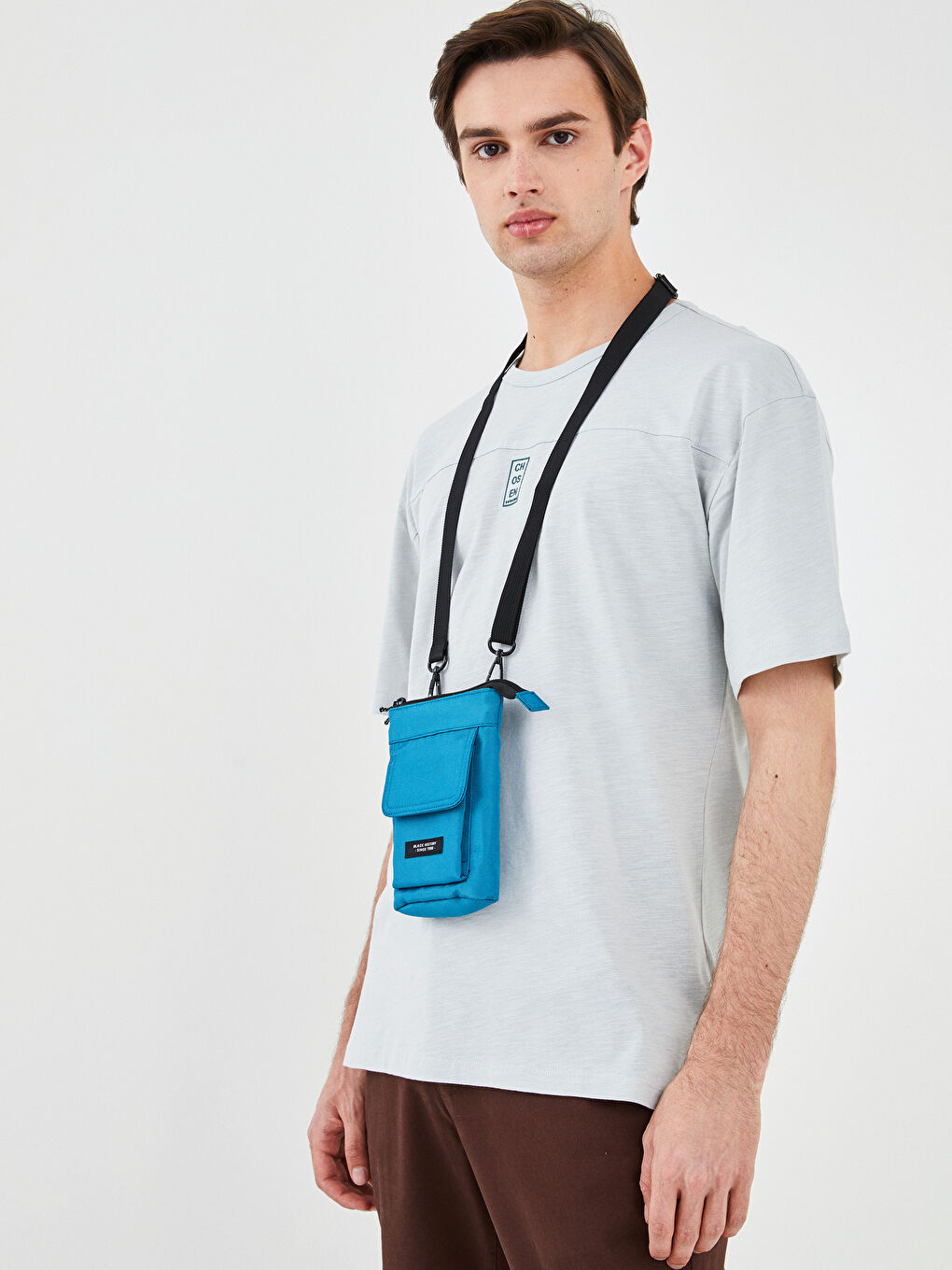 Label Printed Men's Phone Bag -S2EN85Z8-H5L