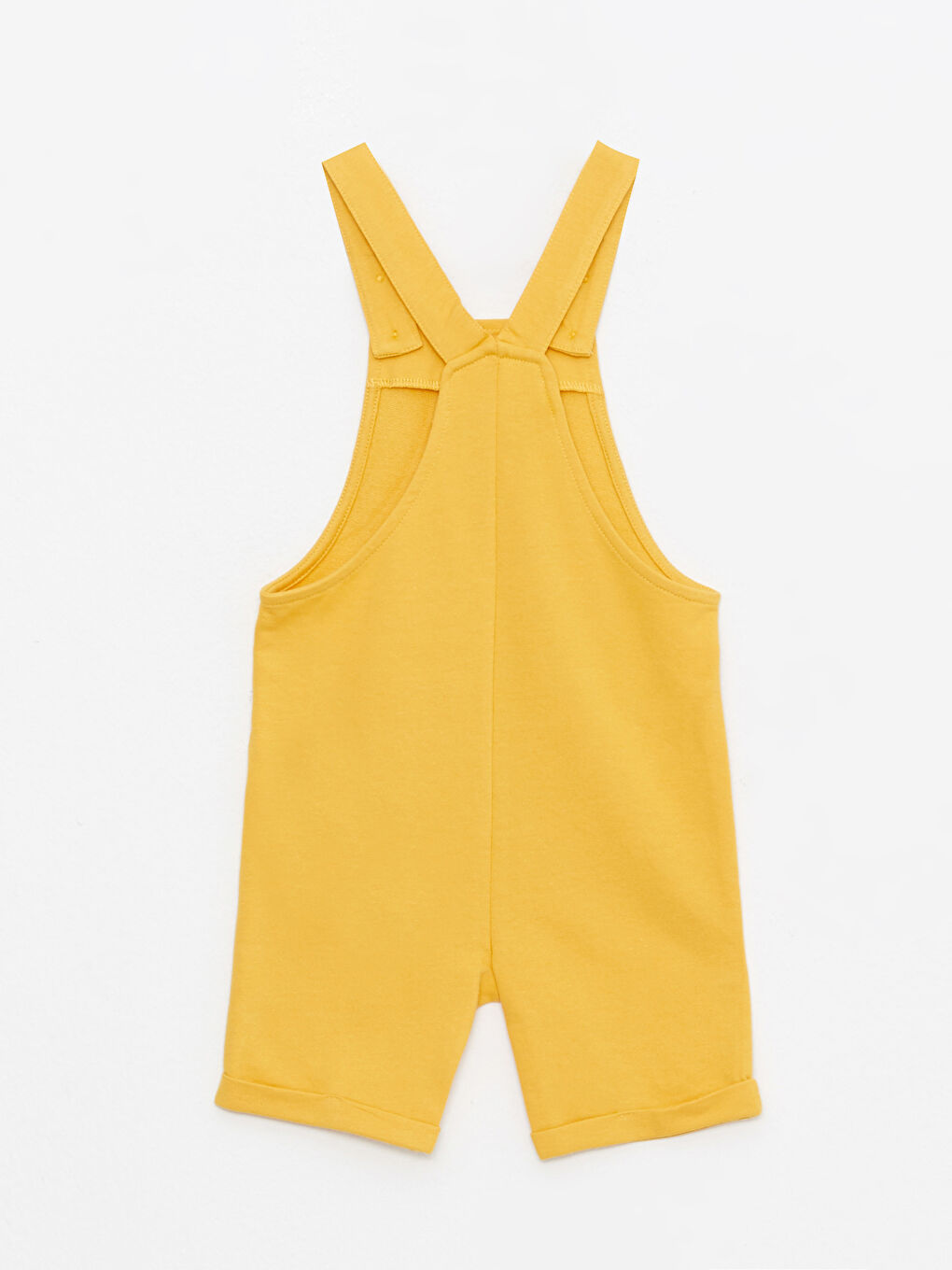 Sarı Basic Pamuklu Erkek Bebek Salopet-1