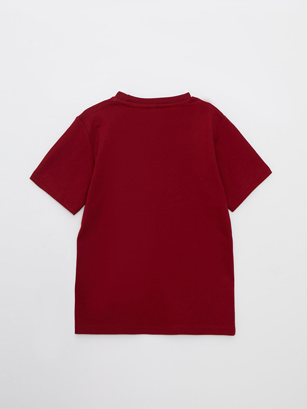 Bisiklet Yaka Barcelona Baskılı Kısa Kollu Erkek Çocuk Tişört-1