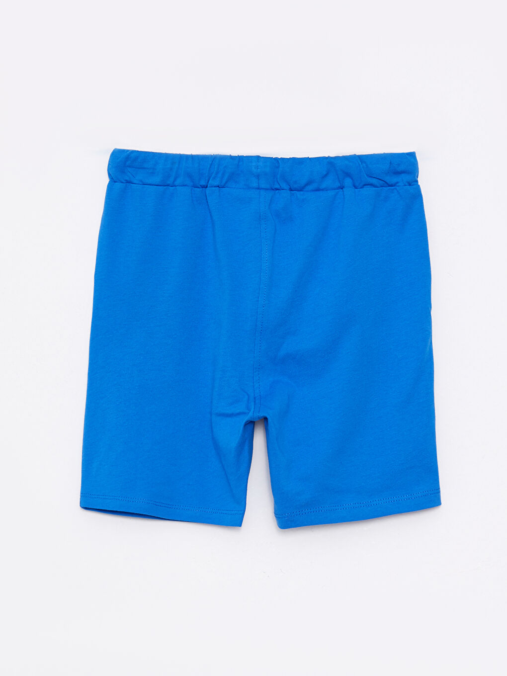 Mavi Beli Lastikli Real Madrid Baskılı Erkek Çocuk Şort-1