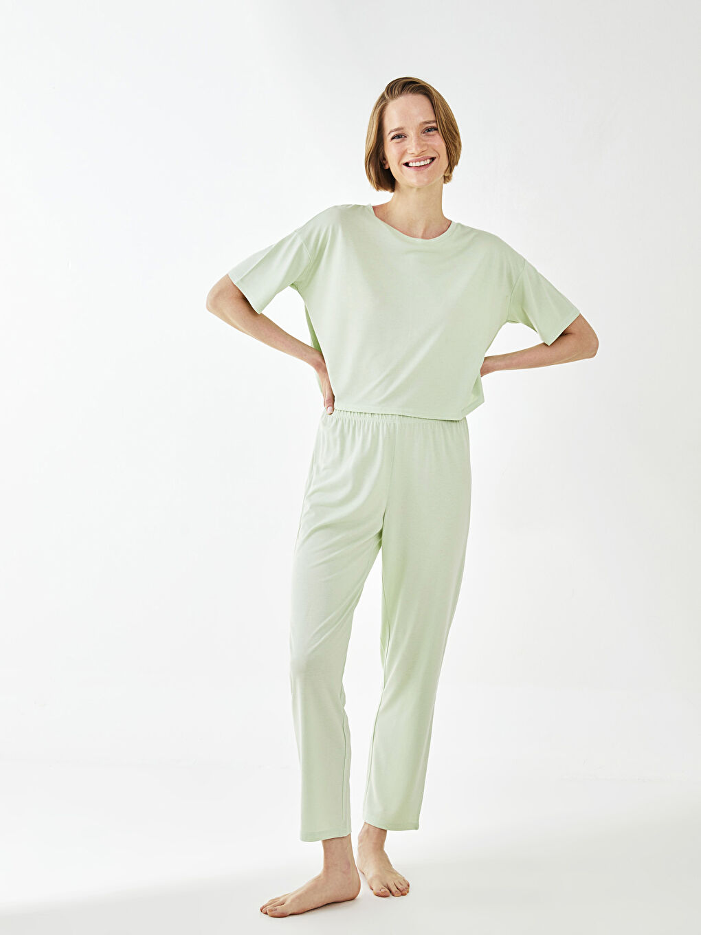 Bas de pyjama réguliers à taille élastiquée pour femmes