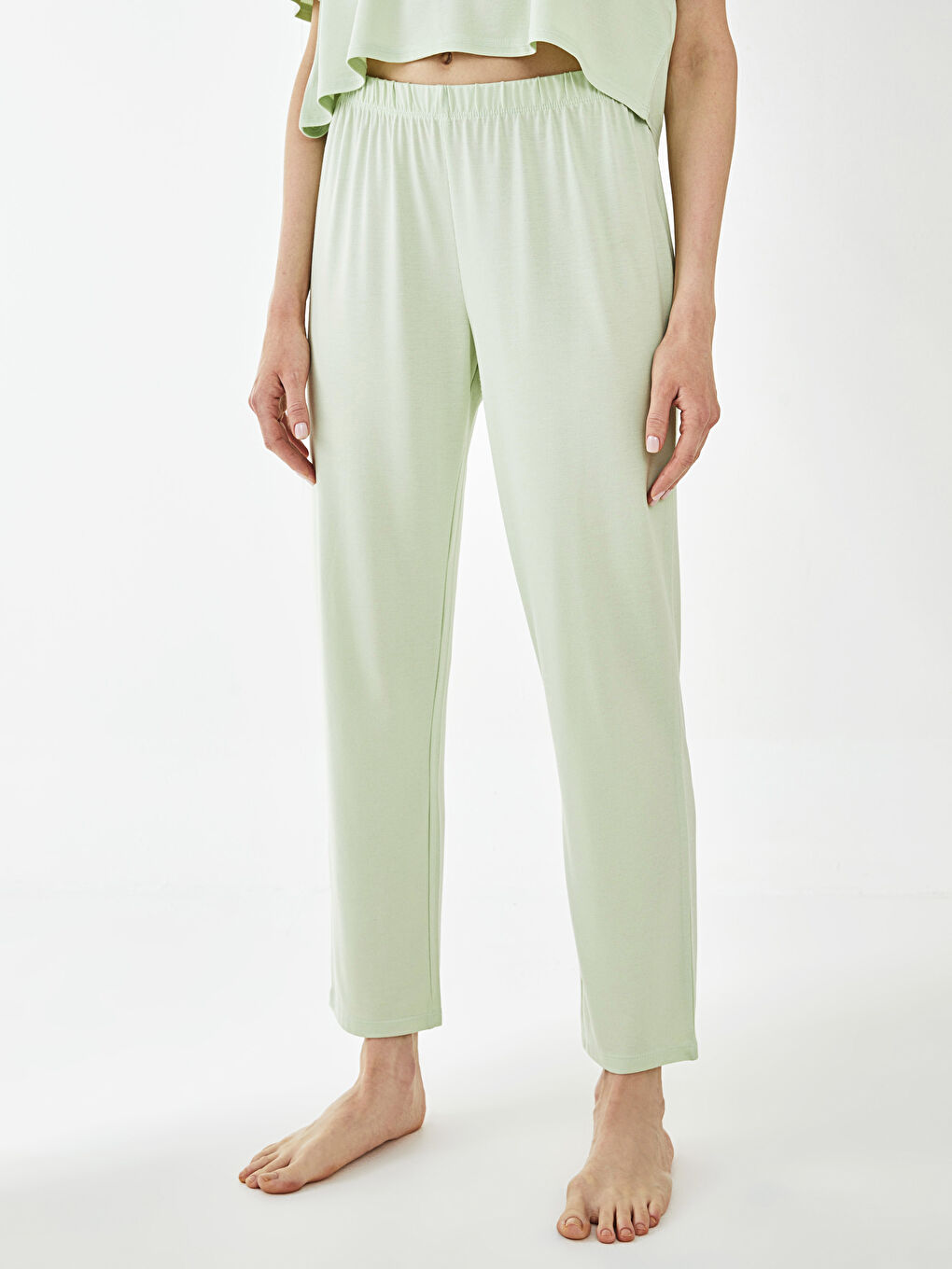 Bas de pyjama réguliers à taille élastiquée pour femmes-4