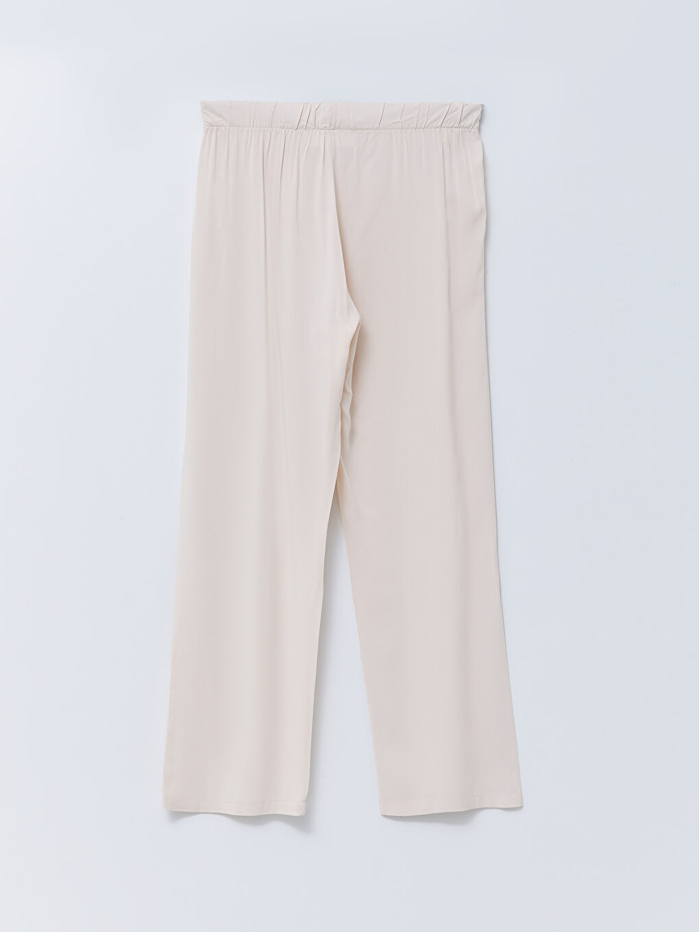 Bej Bisiklet Yaka Düz Kısa Kollu Kadın Pijama Takım-9