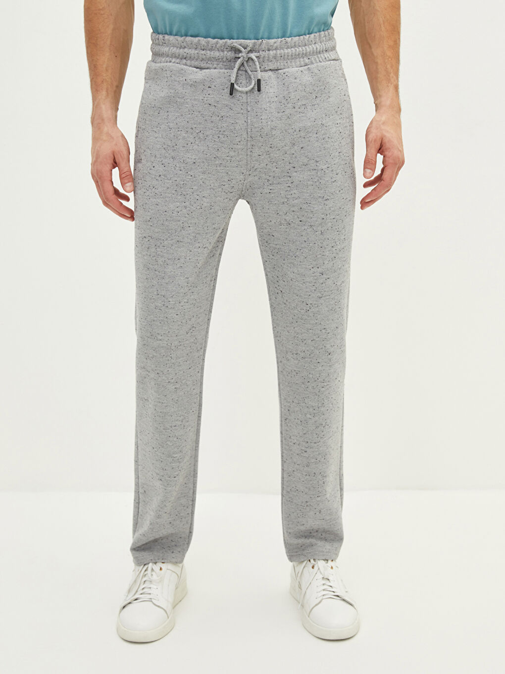 Gri Standart Kalıp Erkek Eşofman Altı-3