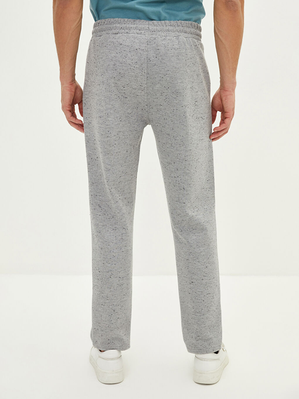 Gri Standart Kalıp Erkek Eşofman Altı-4