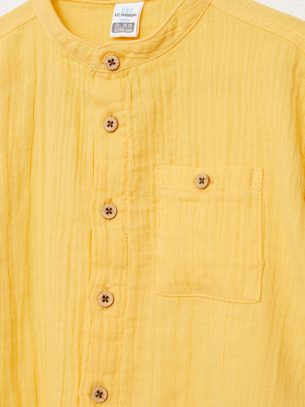 Chemise à Col Mao à Manches Courtes pour Bébé Garçons-1