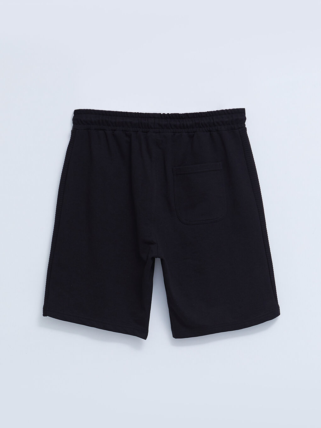 Siyah Standart Kalıp Erkek Spor Şort-6
