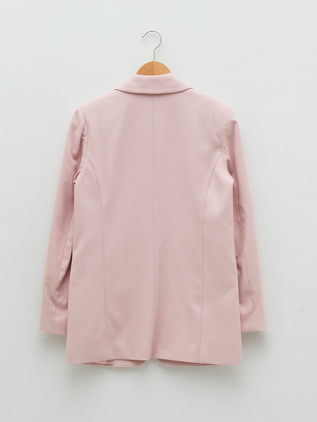 Sacou pentru Femei cu Închidere Frontală cu Nasturi, Croială Dreaptă, Mânecă Lungă-6