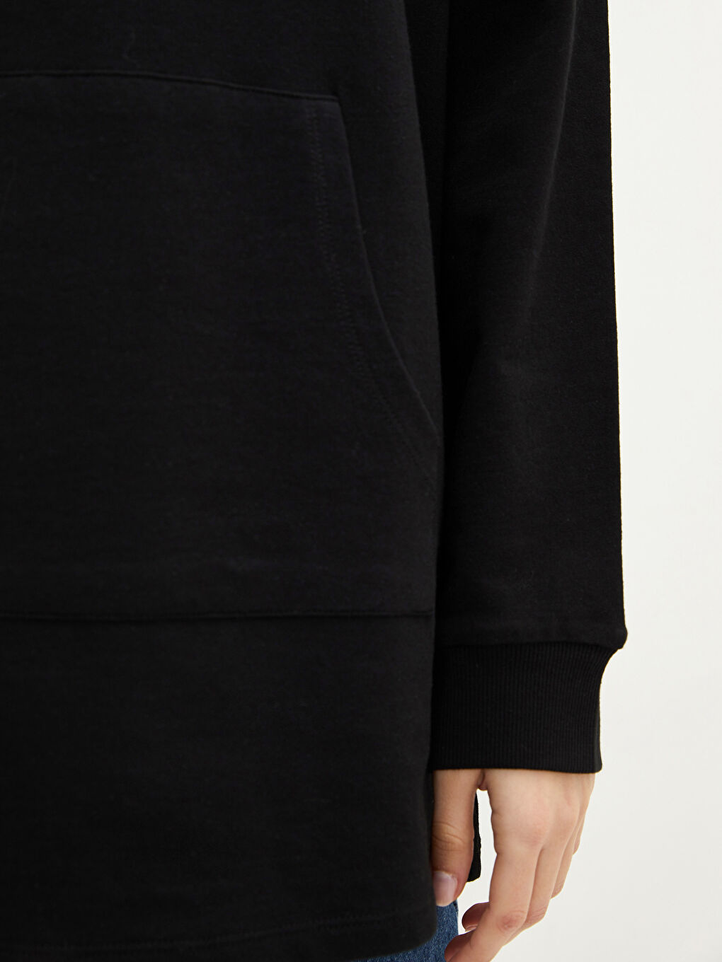 هودي نسائي سادة بأكمام طويلة-2