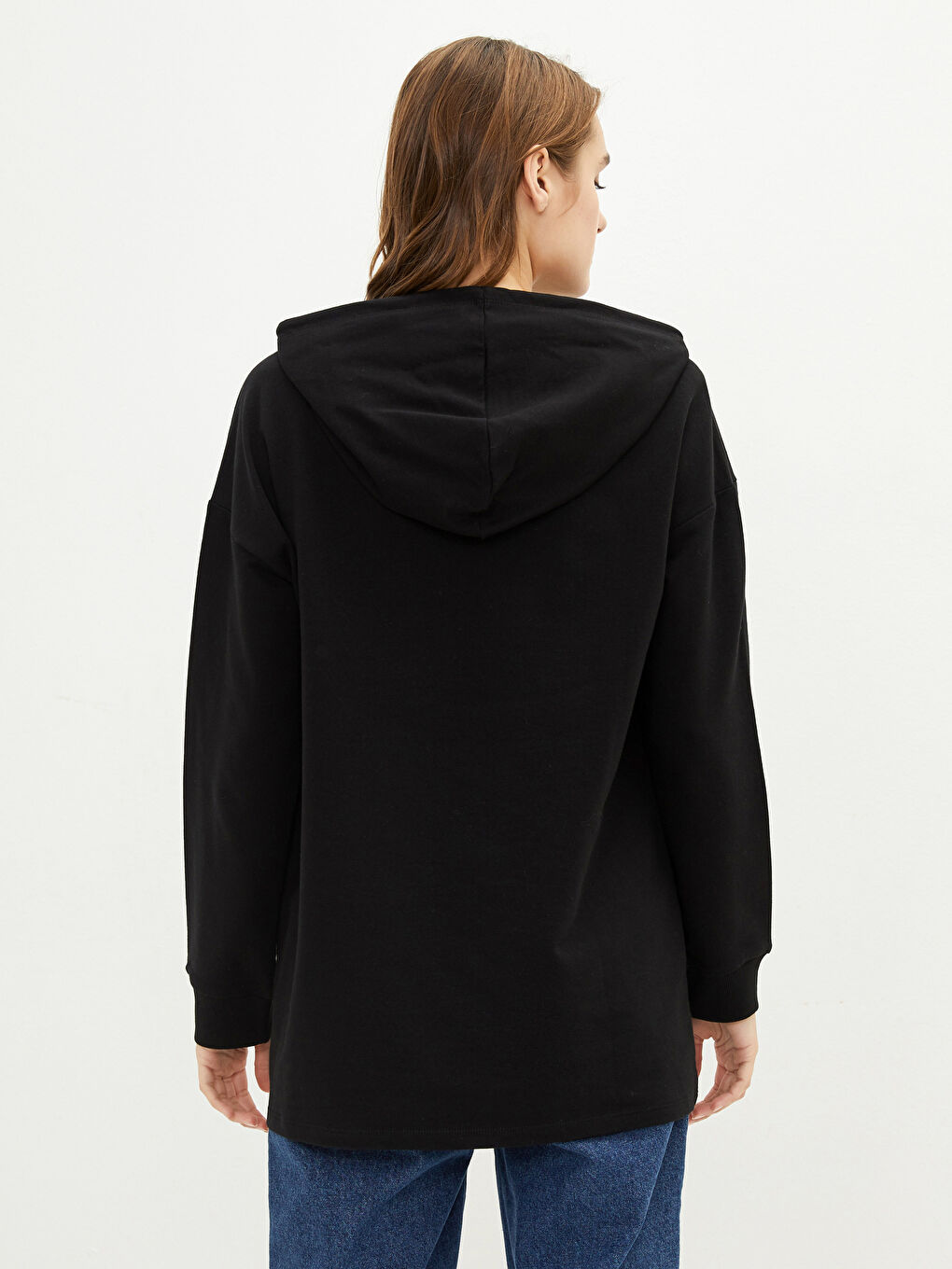 هودي نسائي سادة بأكمام طويلة-3