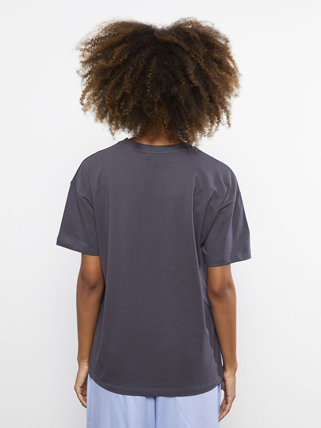 LCW Casual Rundhalsausschnitt Bedrucktes Kurzarm Baumwolle T-Shirt Für Damen Mutter Tochter Kombination -S2EP94Z8-HHY
