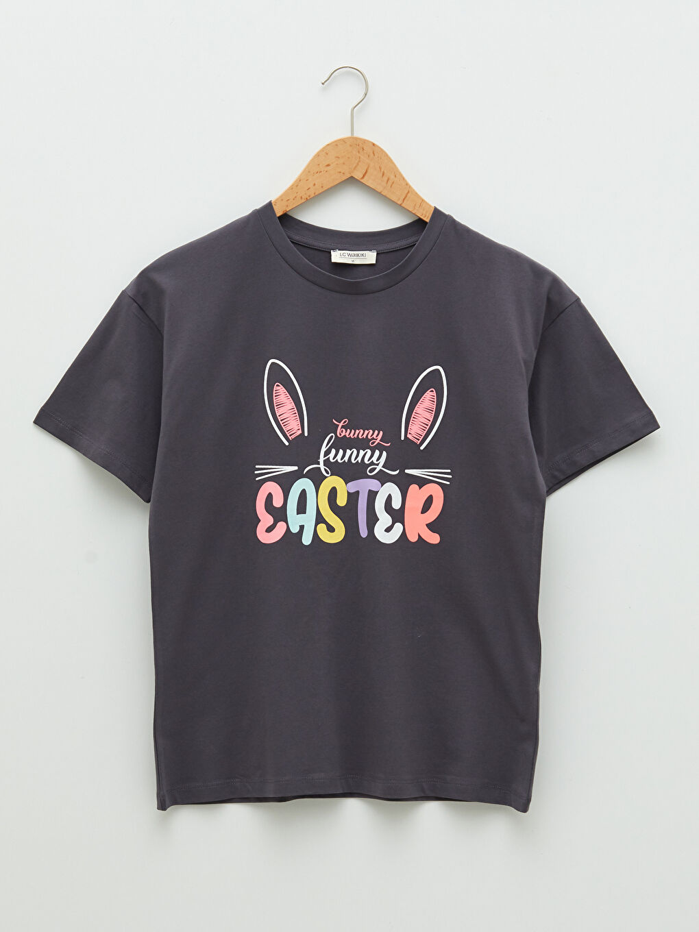 LCW Casual Rundhalsausschnitt Bedrucktes Kurzarm Baumwolle T-Shirt Für Damen Mutter Tochter Kombination -S2EP94Z8-HHY