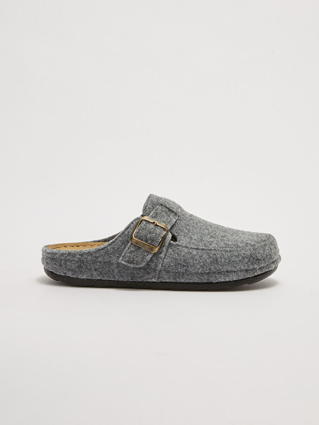 Gri Toka Detaylı Kadın Ev Terliği-1