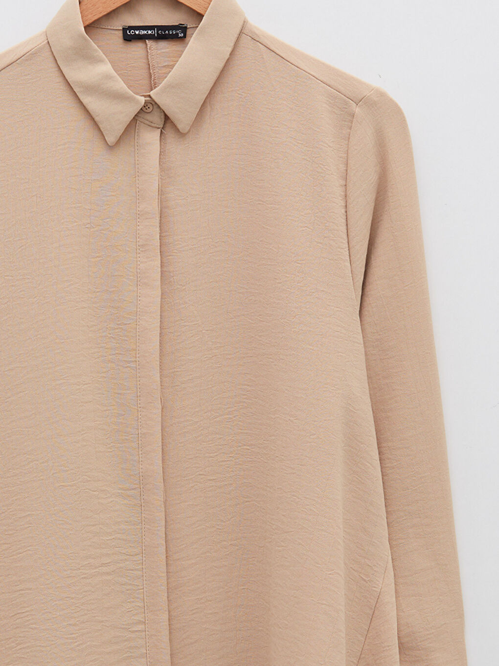 Plain Long Sleeve Women's Shirt Tunic-7