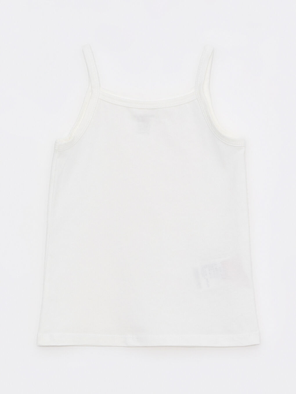 Pembe Kare Yaka Askılı Pamuklu Kız Bebek Atlet 3'lü-3