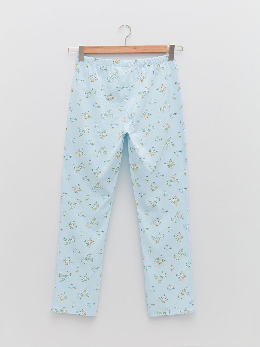 Pidžama komplet sa kragnom, cvetni, dugi rukav, pamuk, za žene-10