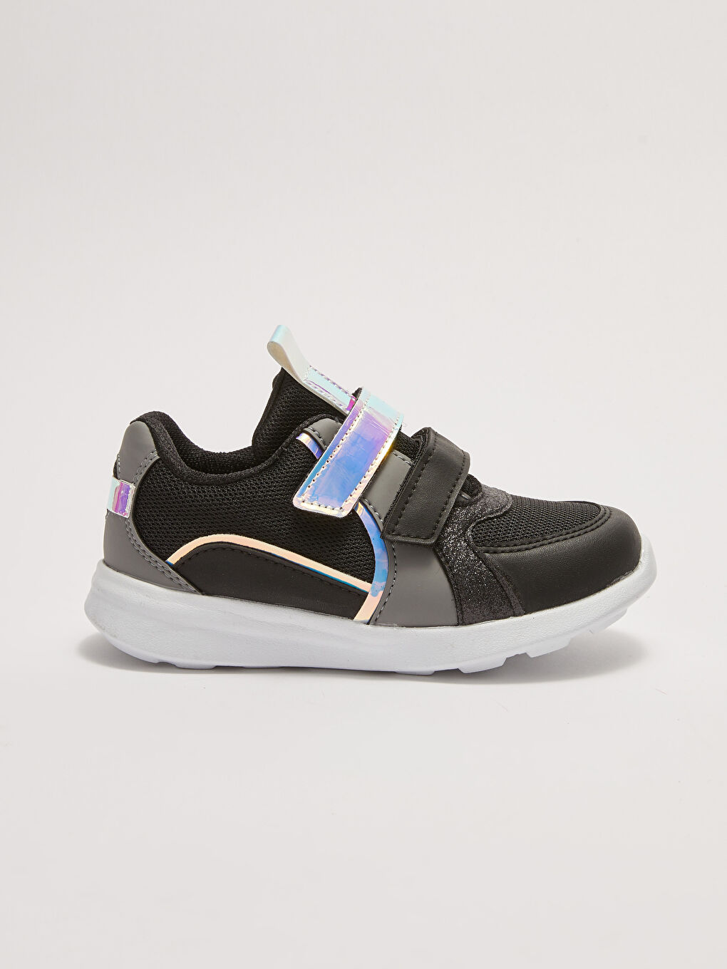 LC Waikiki Hook and Loop Mesh Detailed Girls' Active Sneakers -S2ER17Z4-HUC