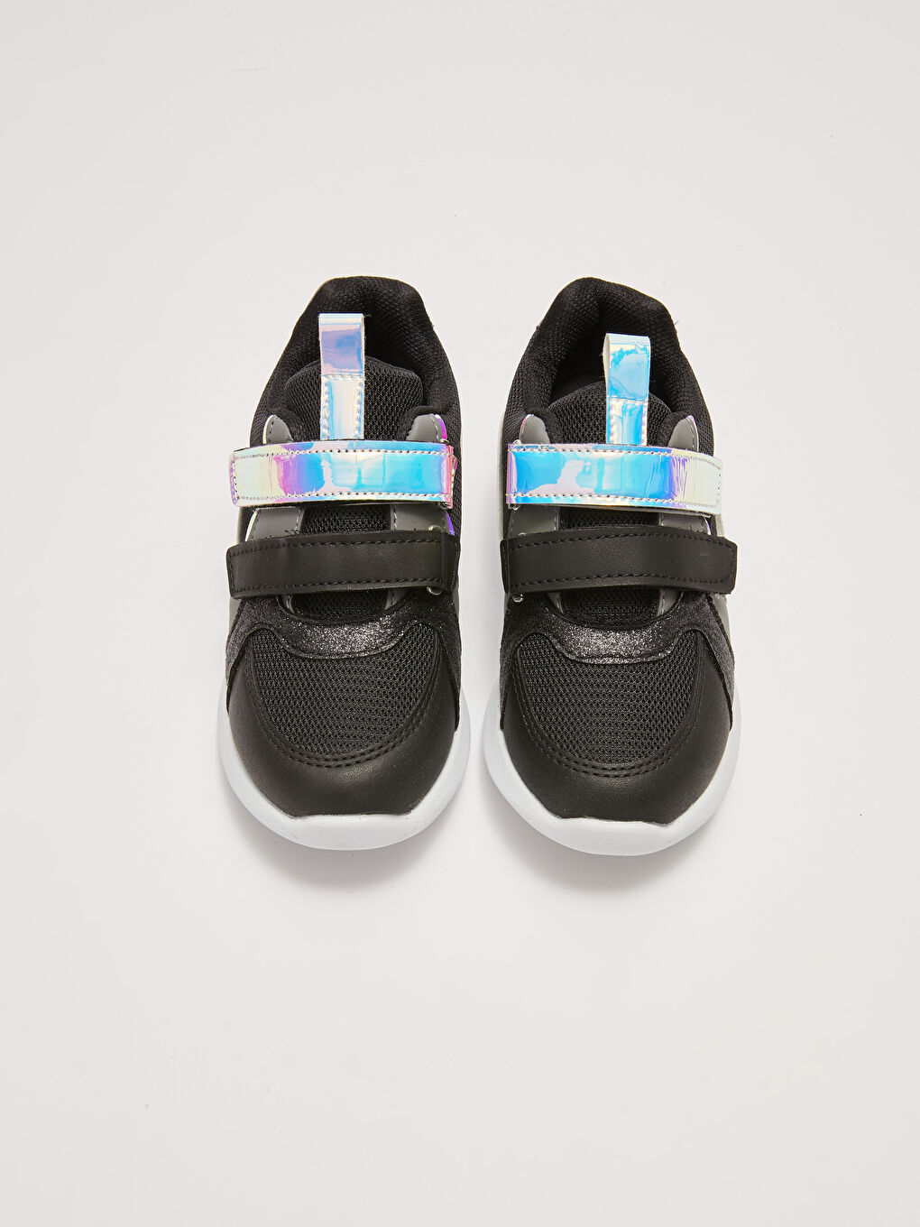 LC Waikiki Hook and Loop Mesh Detailed Girls' Active Sneakers -S2ER17Z4-HUC