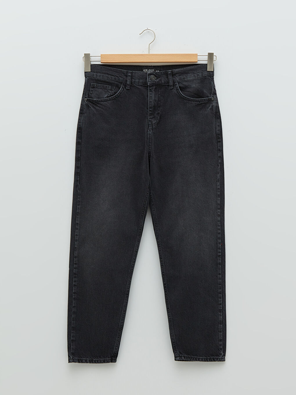 Siyah 710 Bol Fit Erkek Jean Pantolon-5