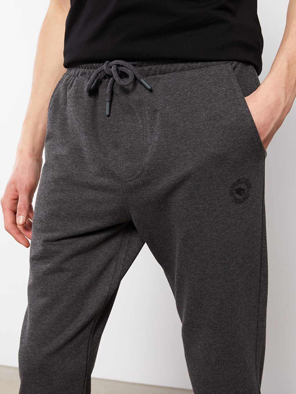 Antrasit Slim Fit Erkek Eşofman Altı-2