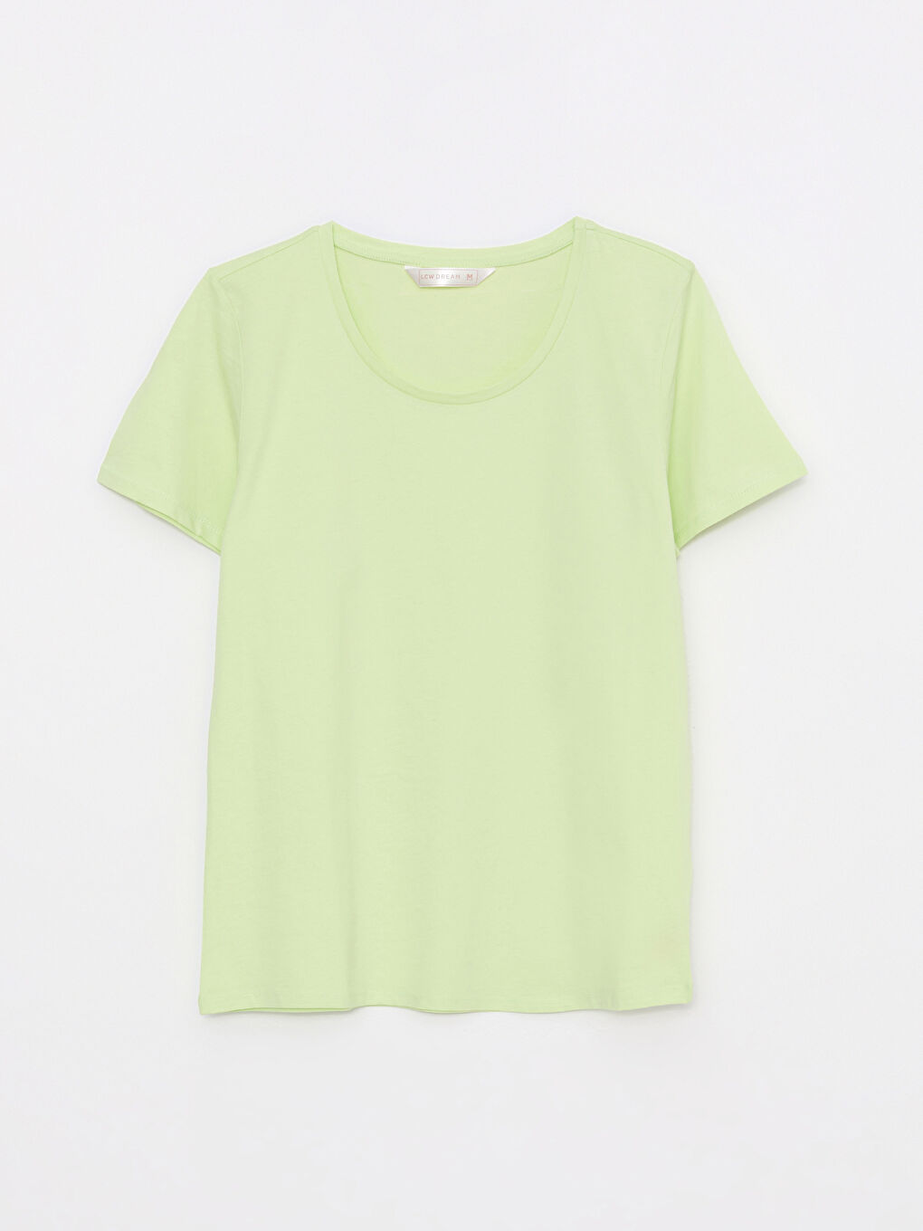 طقم بيجامة ياقة دائرية عادي كم قصير قطن للسيدات-6