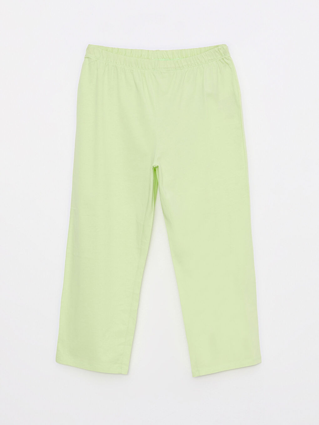 طقم بيجامة ياقة دائرية عادي كم قصير قطن للسيدات-7