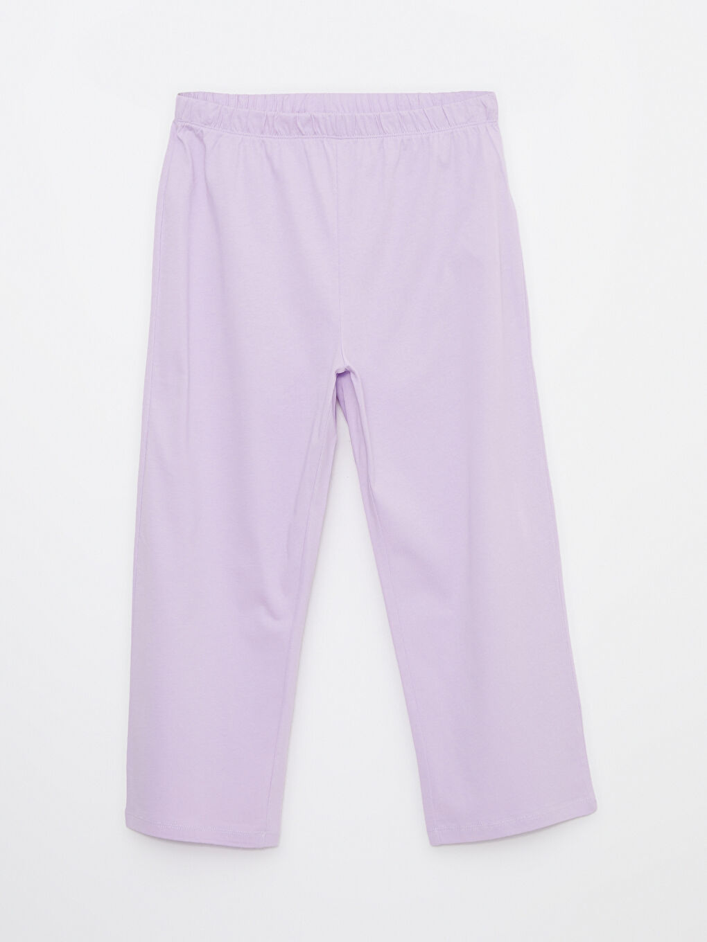 Crew Neck Straight Short Sleeve Cotton Women's Pajamas Set-7