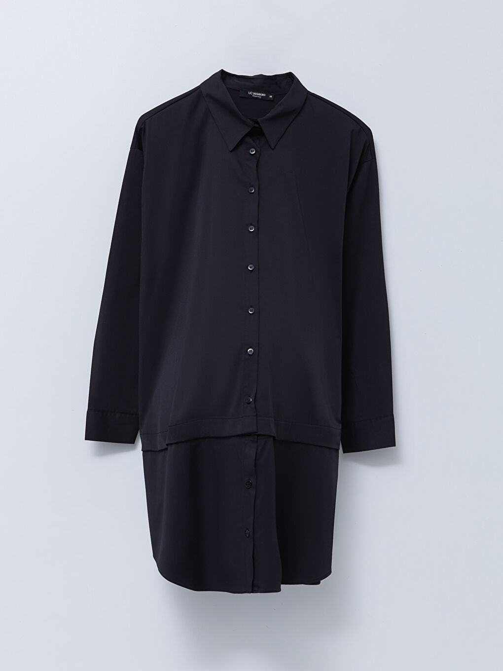 Shirt Neck Regular Long Sleeve Poplin Maternity Dress -S2ER81Z8-CVL