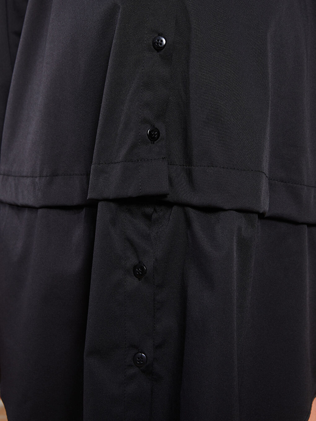 Shirt Neck Regular Long Sleeve Poplin Maternity Dress -S2ER81Z8-CVL