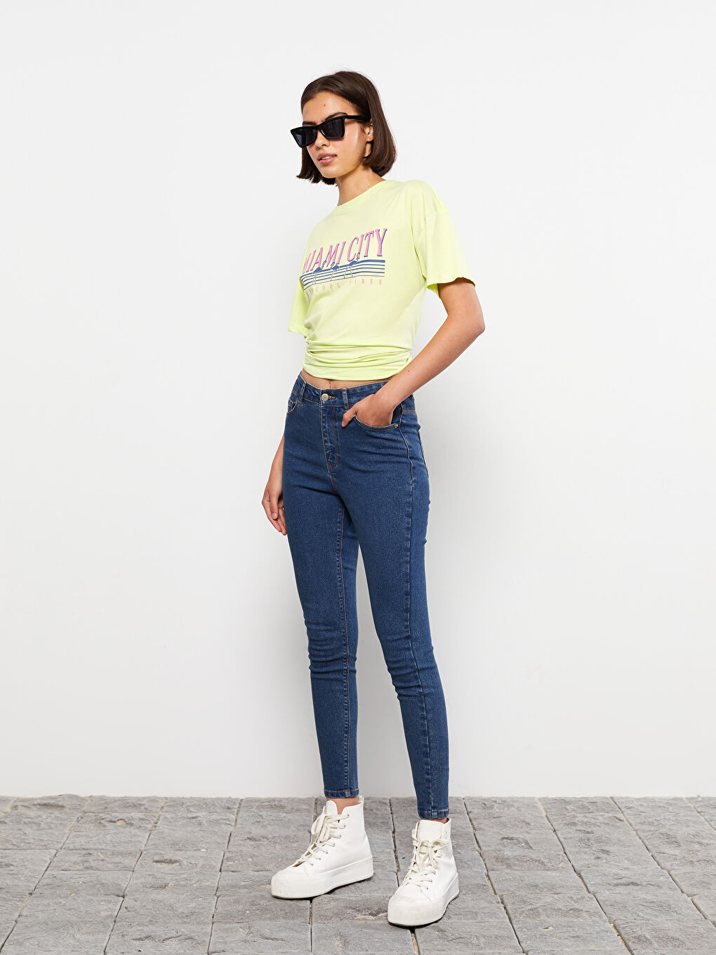 LCW Jeans Hoch taillierte Jupiter Super-Skinny-Fit Jeans für Damen -S2ER93Z8-507