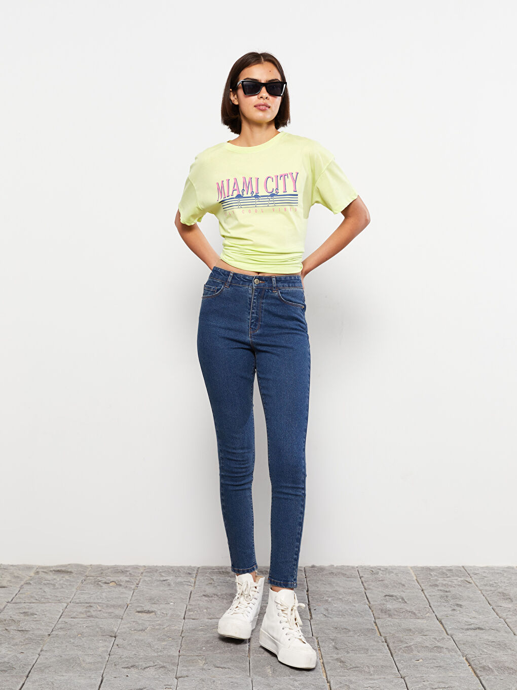 LCW Jeans Hoch taillierte Jupiter Super-Skinny-Fit Jeans für Damen -S2ER93Z8-507