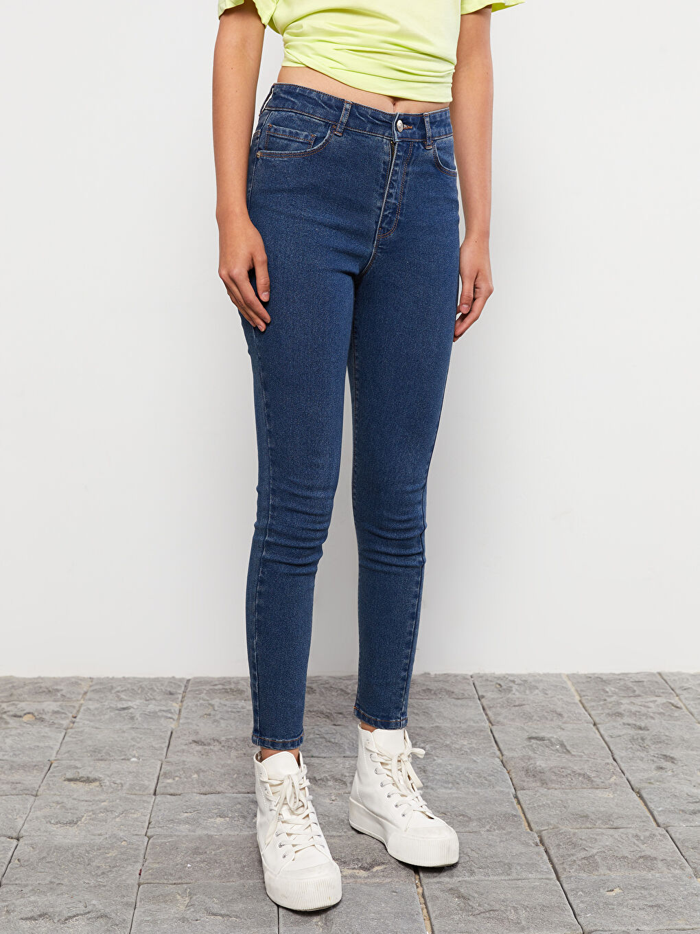 LCW Jeans Hoch taillierte Jupiter Super-Skinny-Fit Jeans für Damen -S2ER93Z8-507