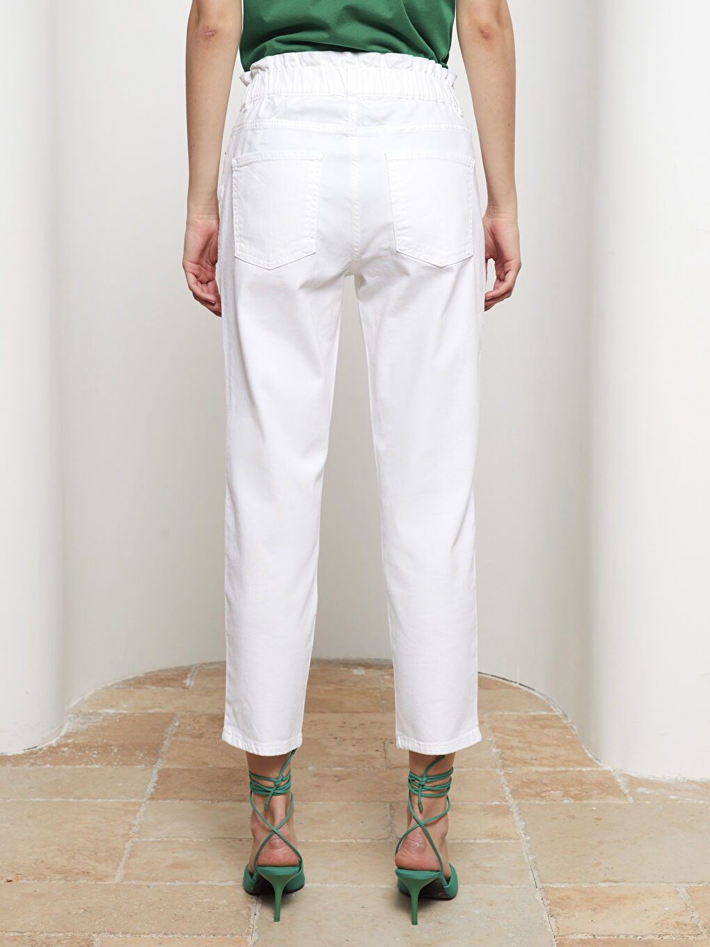 Blugi Rodeo cu Talie Elastică, Croială Skinny Fit Mercur pentru Femei, cu Detalii de Buzunar-4