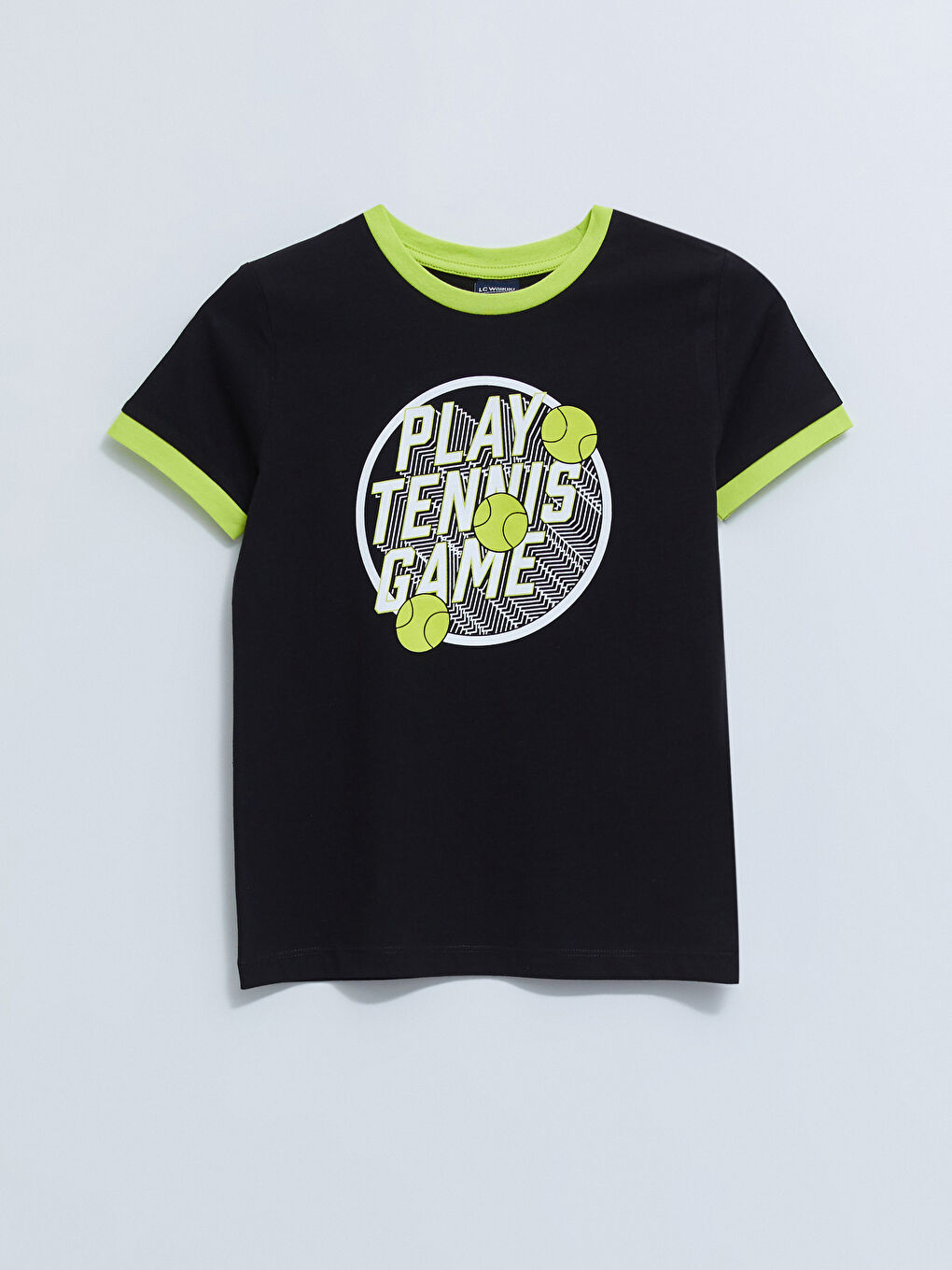 Футболка с коротким рукавом для мальчиков с круглым вырезом и принтом