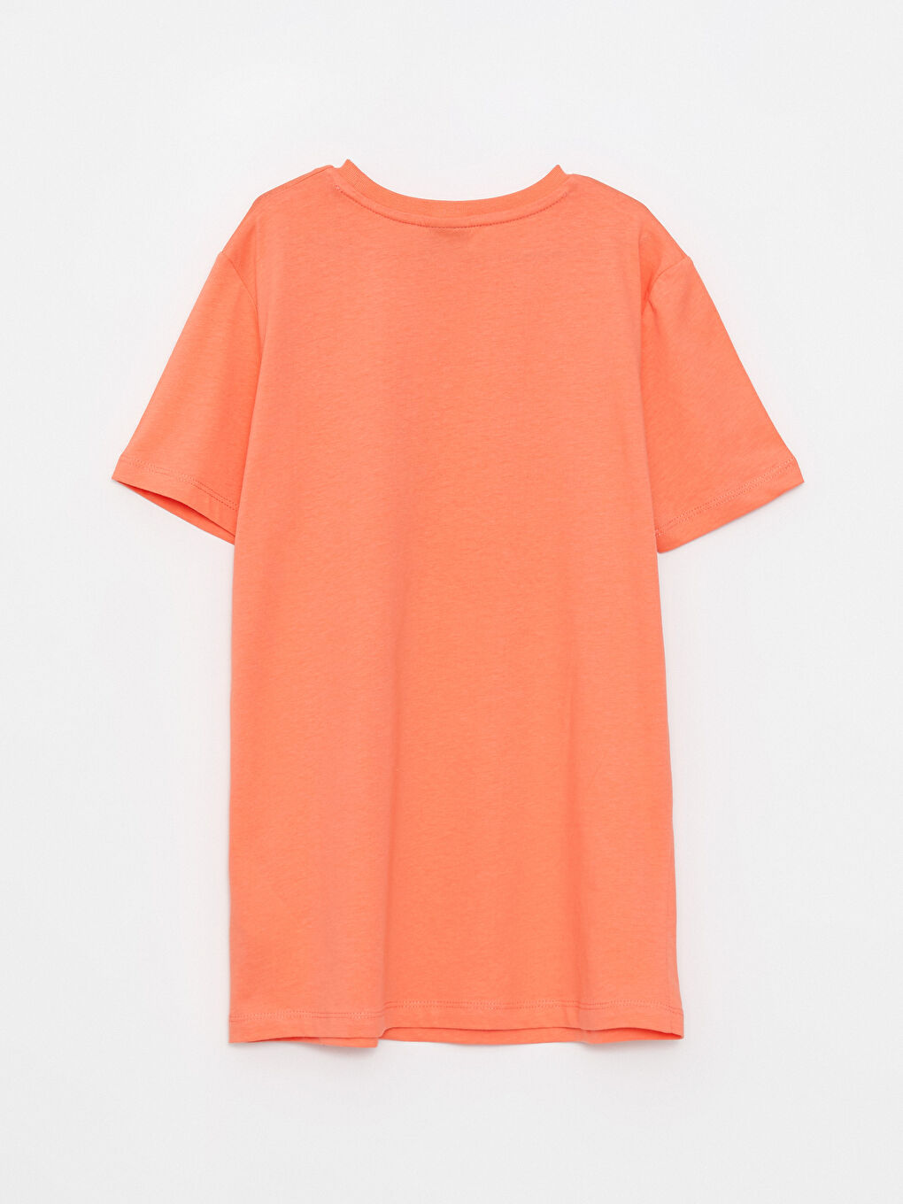 Crew Neck Printed Short Sleeve Cotton Boy T-shirt-1