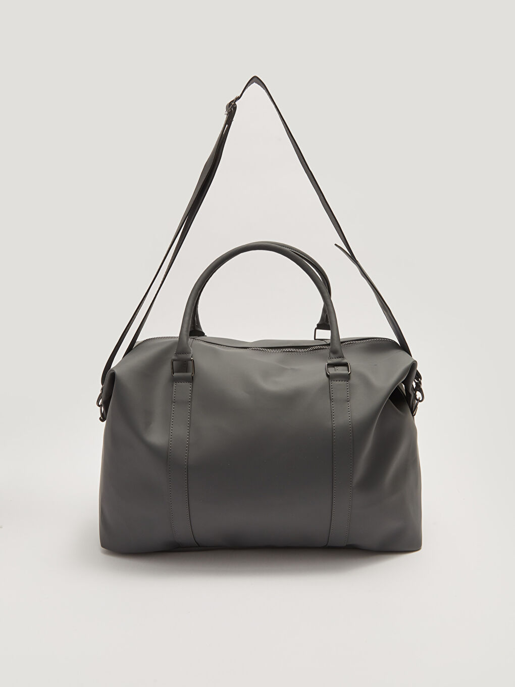 Antrasit Deri Görünümlü Erkek Valiz-3