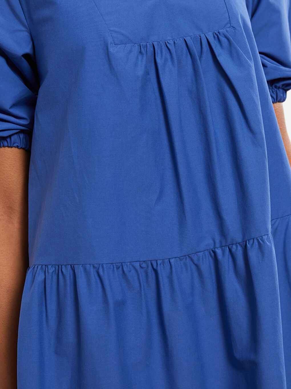 Shirt Collar Straight Short Sleeve Poplin Women Dress -S2ES94Z8-HSJ