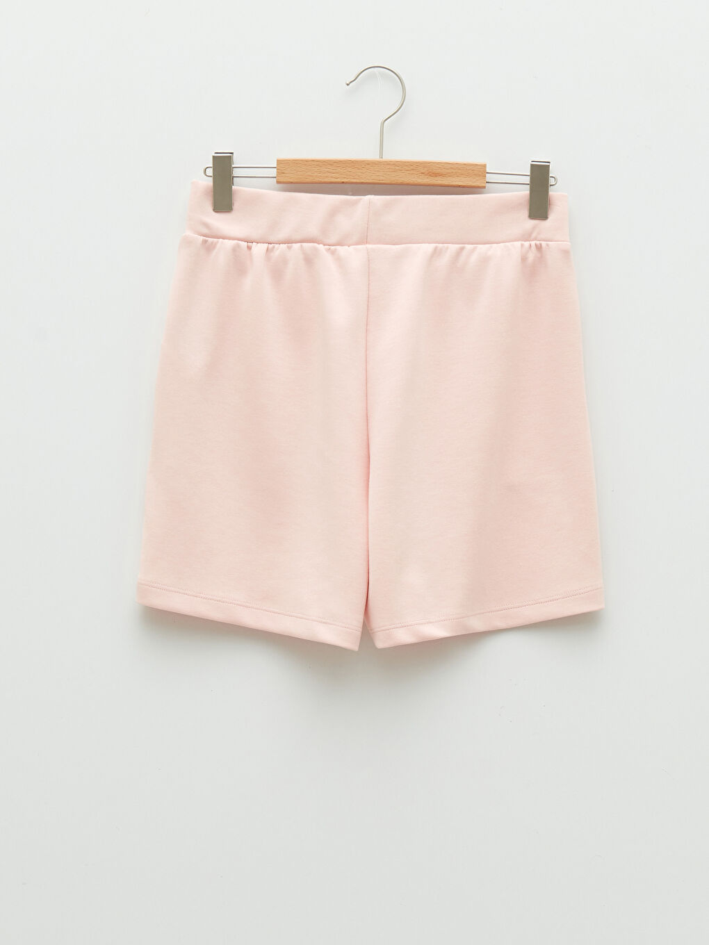 Hooded Basic Long Sleeve Girls' Sweatshirt and Shorts-4