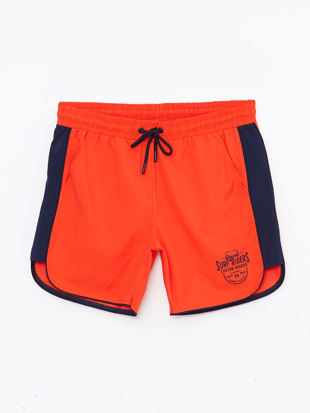 LCW SWIMWEAR Turuncu Kısa Boy Baskılı Erkek Deniz Şortu - 5