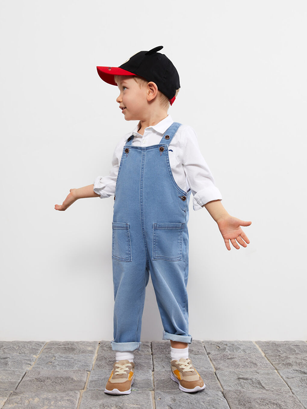 İndigo Basic Erkek Bebek Jean Salopet-2