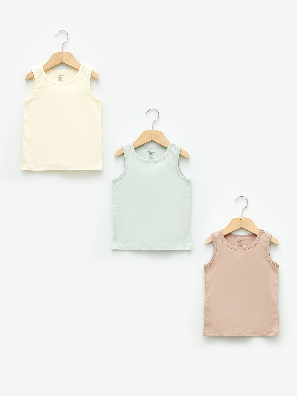 Lot de 3 Gilets Athlète Bébé Garçon en Coton Col Rond