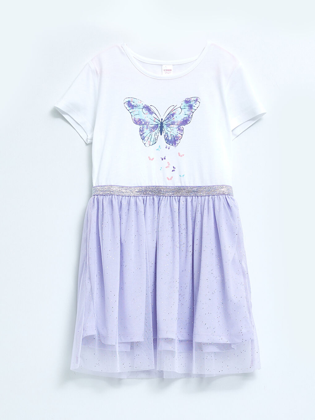Crew Neck Short Sleeve Girl's Nightdress -S2EU85Z4-G7S