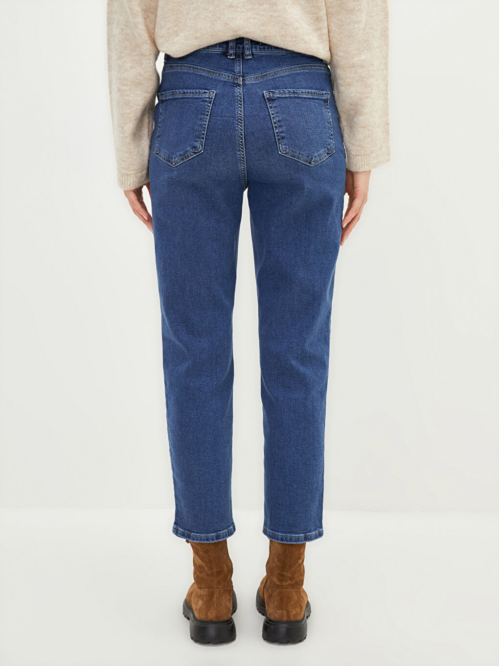 Mercury Skinny Fit Straight Pocket Detailed Women's Rodeo Jean Trousers-4