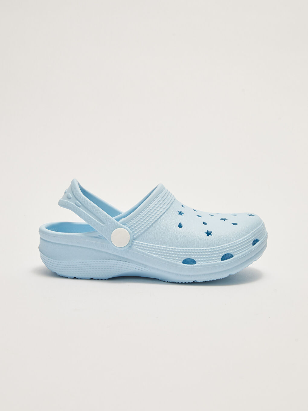 Mavi Delik Detaylı Kız Çocuk Sandalet-1