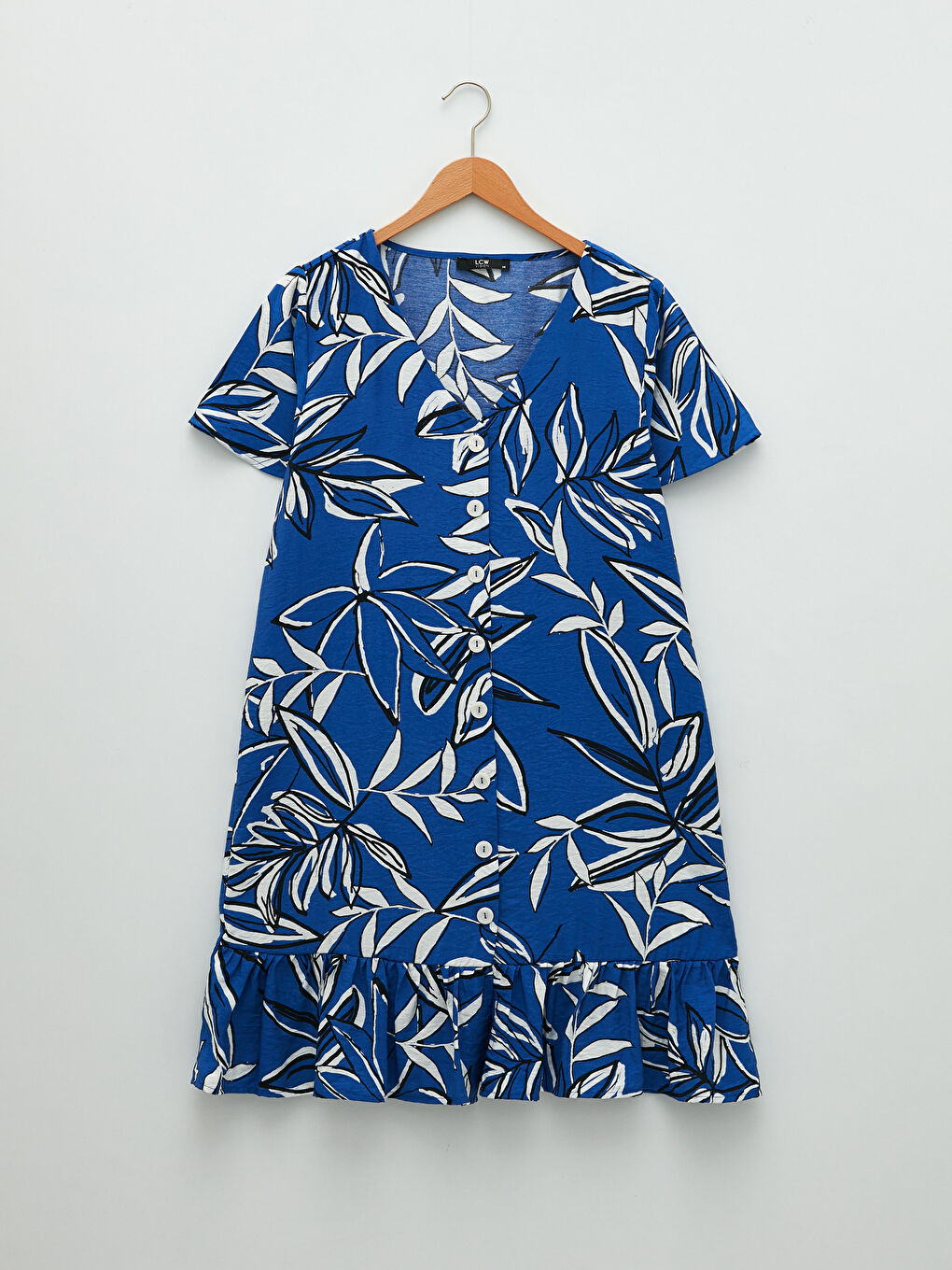 V-Neck Floral Short Sleeve Women's Dress -S2EV52Z8-LSJ