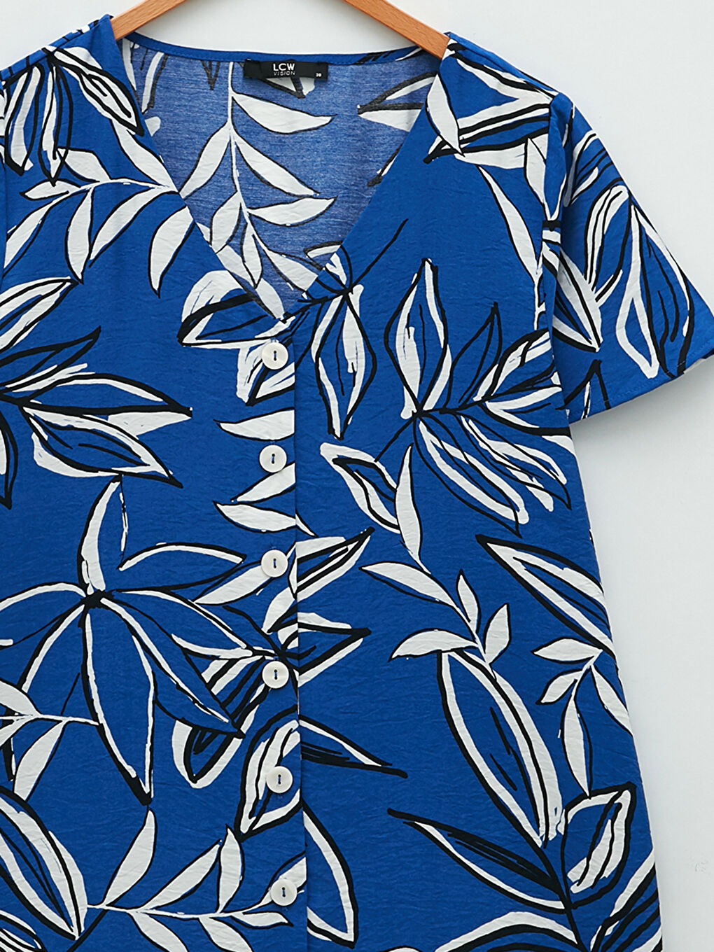 V-Neck Floral Short Sleeve Women's Dress -S2EV52Z8-LSJ